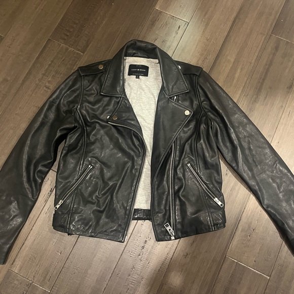 Lucky Brand Leather Jacket - Picture 1 of 4